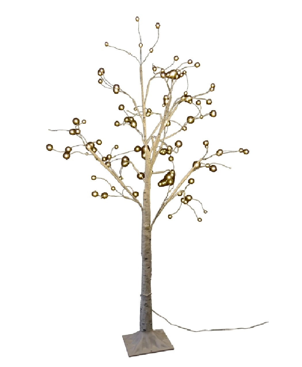 Santas Forest 36636 Christmas Triangle Twig Birch Tree, 4 Feet