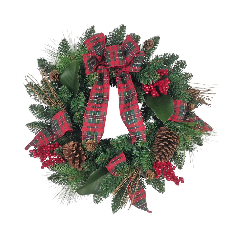 Santas Forest 38701 Christmas Wreath, Green