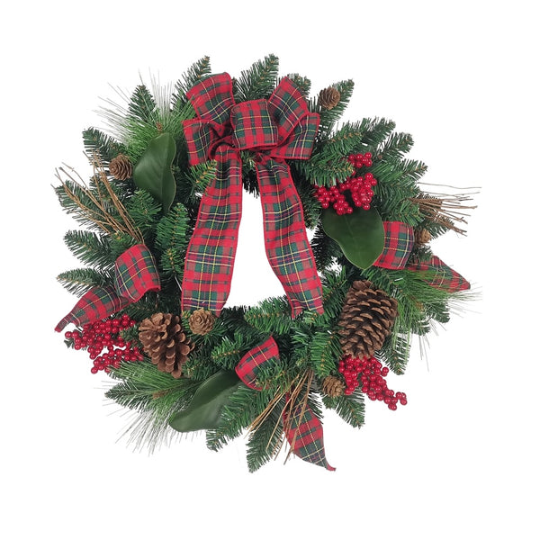 Santas Forest 38701 Christmas Wreath, Green
