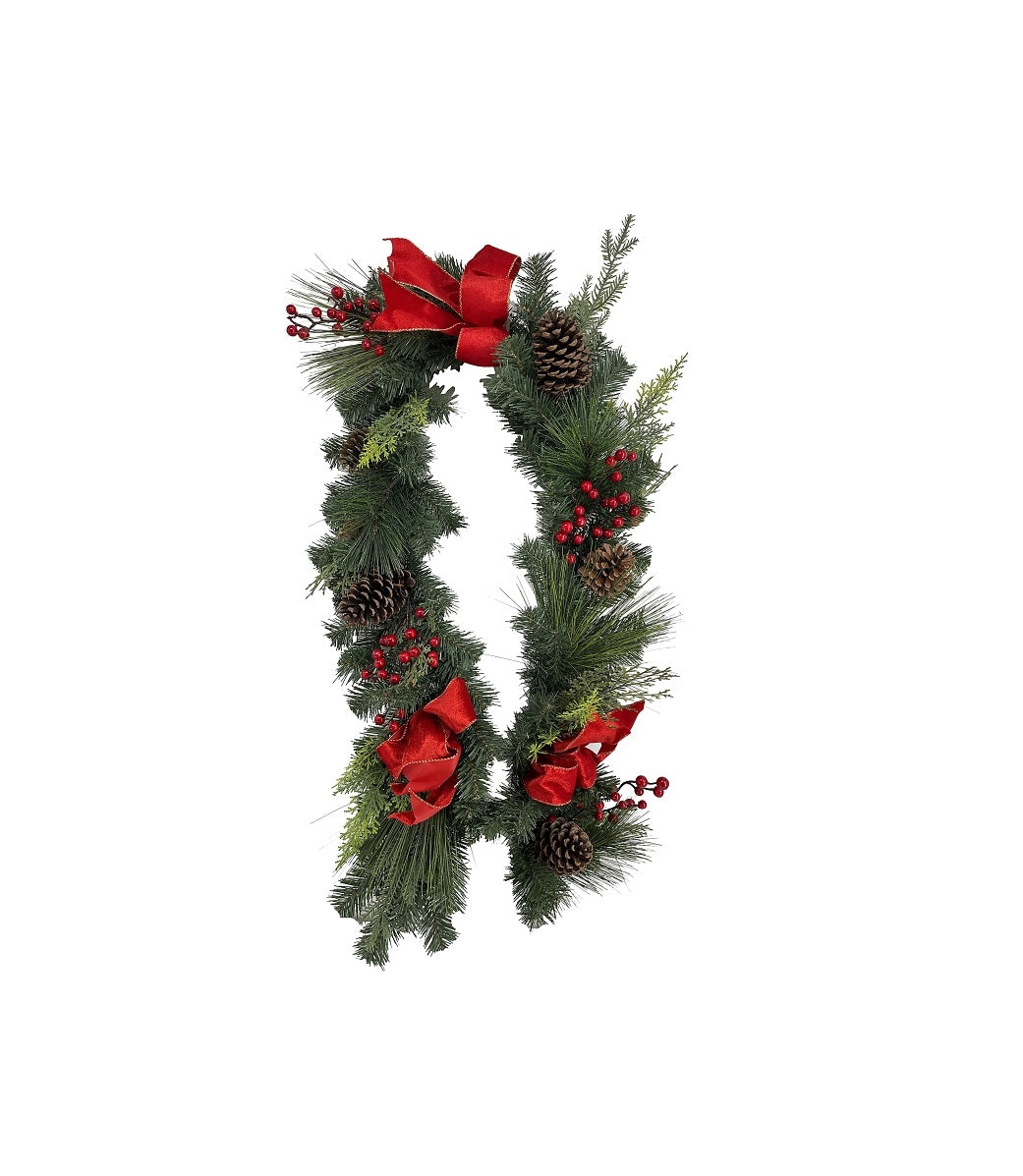Santas Forest 37827 Classic American Christmas Garland, 6 ft