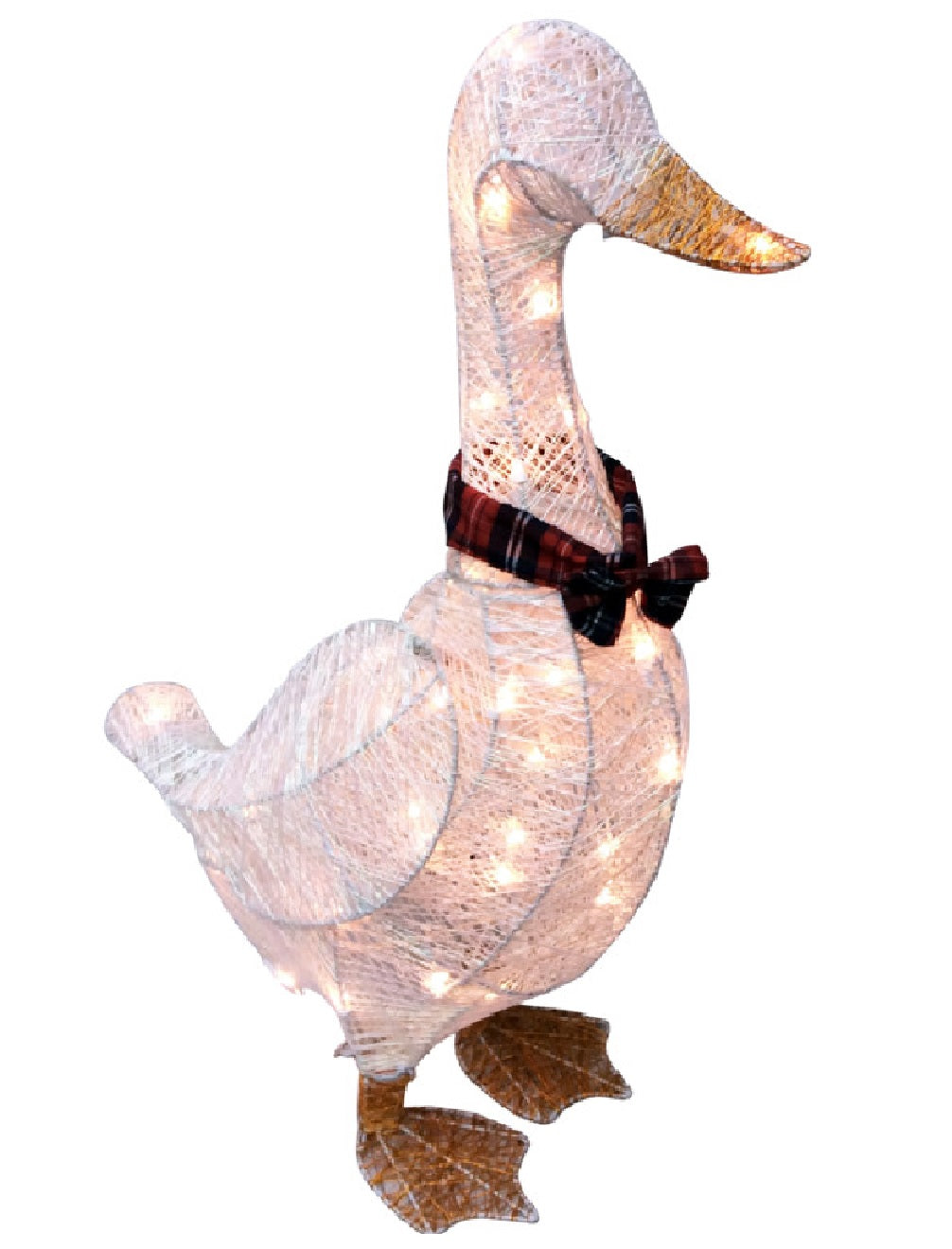 Santas Forest 58521 3D Fabric Goose, 28 Inch, White