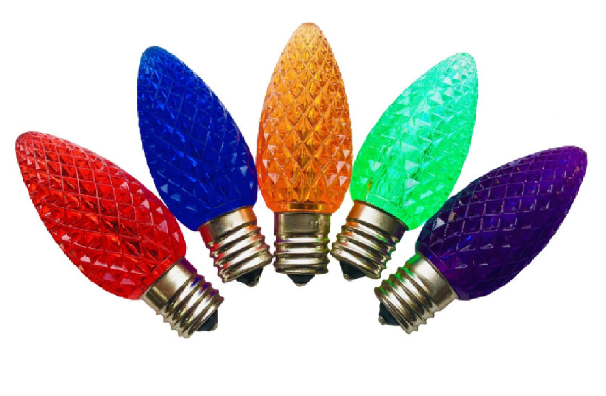 Santas Forest 24990 Intermediate Lamp Base LED Bulb, Plastic, Multi Color