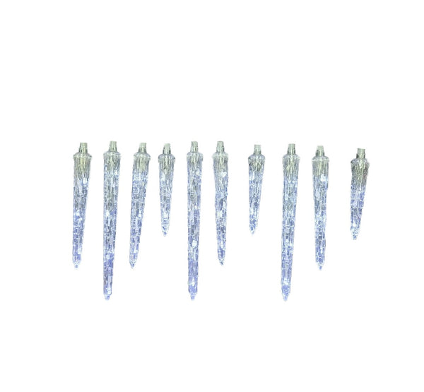 Santas Forest 60810 LED Hanging Icicle Lights, Cool White