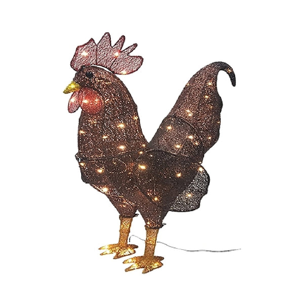 Santas Forest 62636 LED Rooster, Red, Mini Bulb