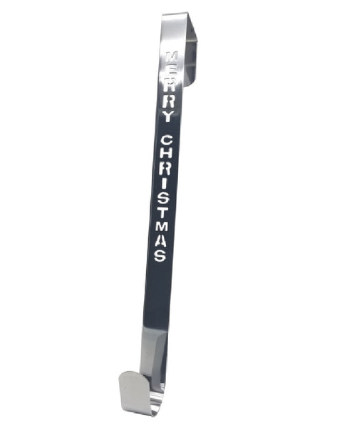 Santas Forest 12601 Merry Christmas Wreath Hanger, Silver