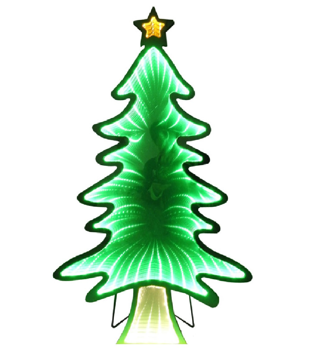 Santas Forest 62519 Mirror Lit Christmas Sign Tree