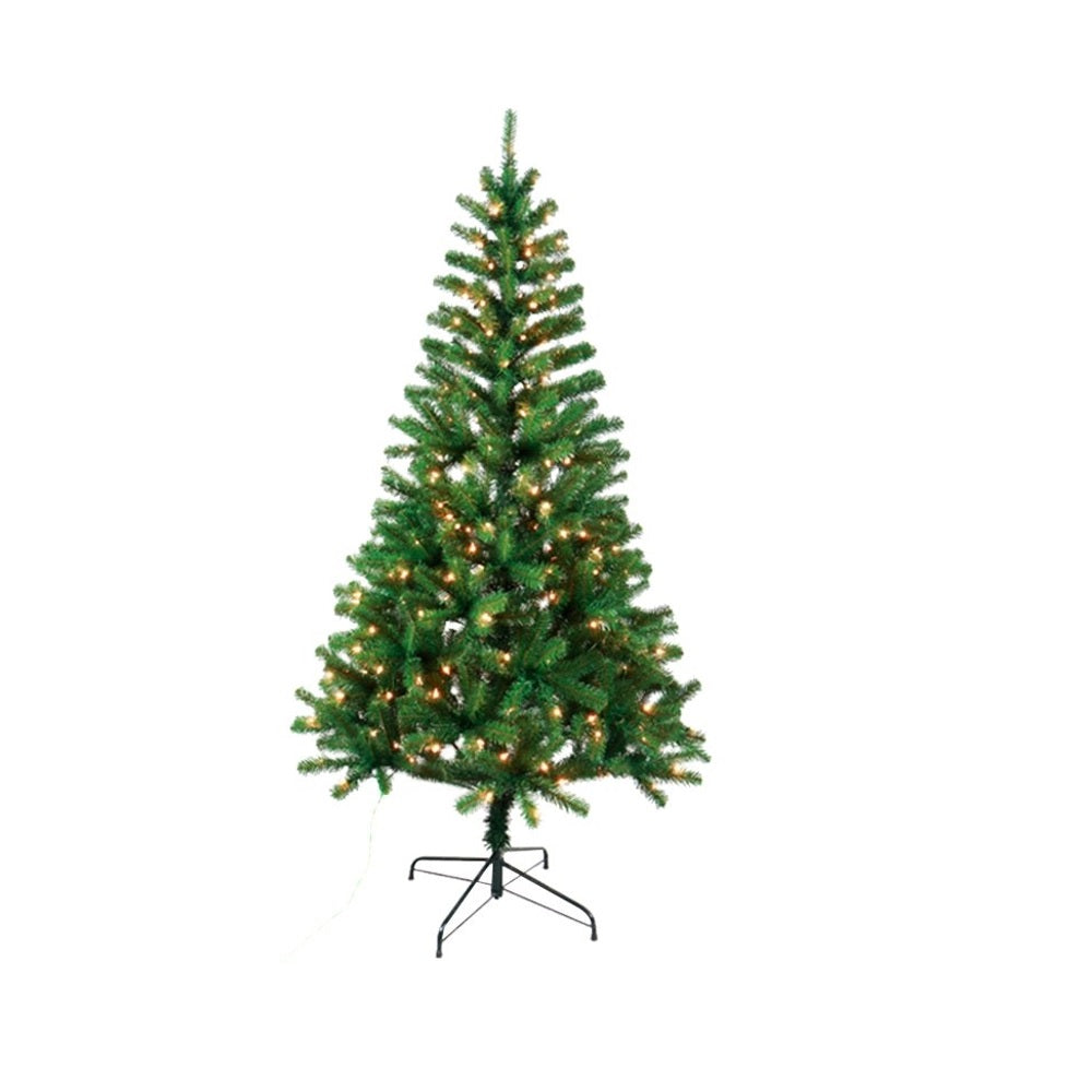 Santas Forest 07765 Pre-Lit Christmas Tree, 6.5 Feet