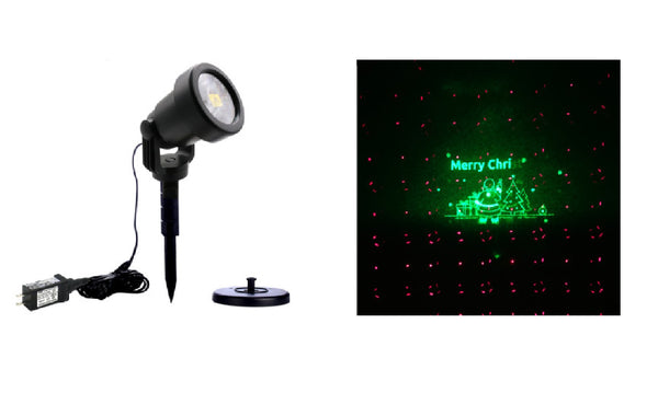Santas Forest 92511 Red and Green Laser Light Projector, Black