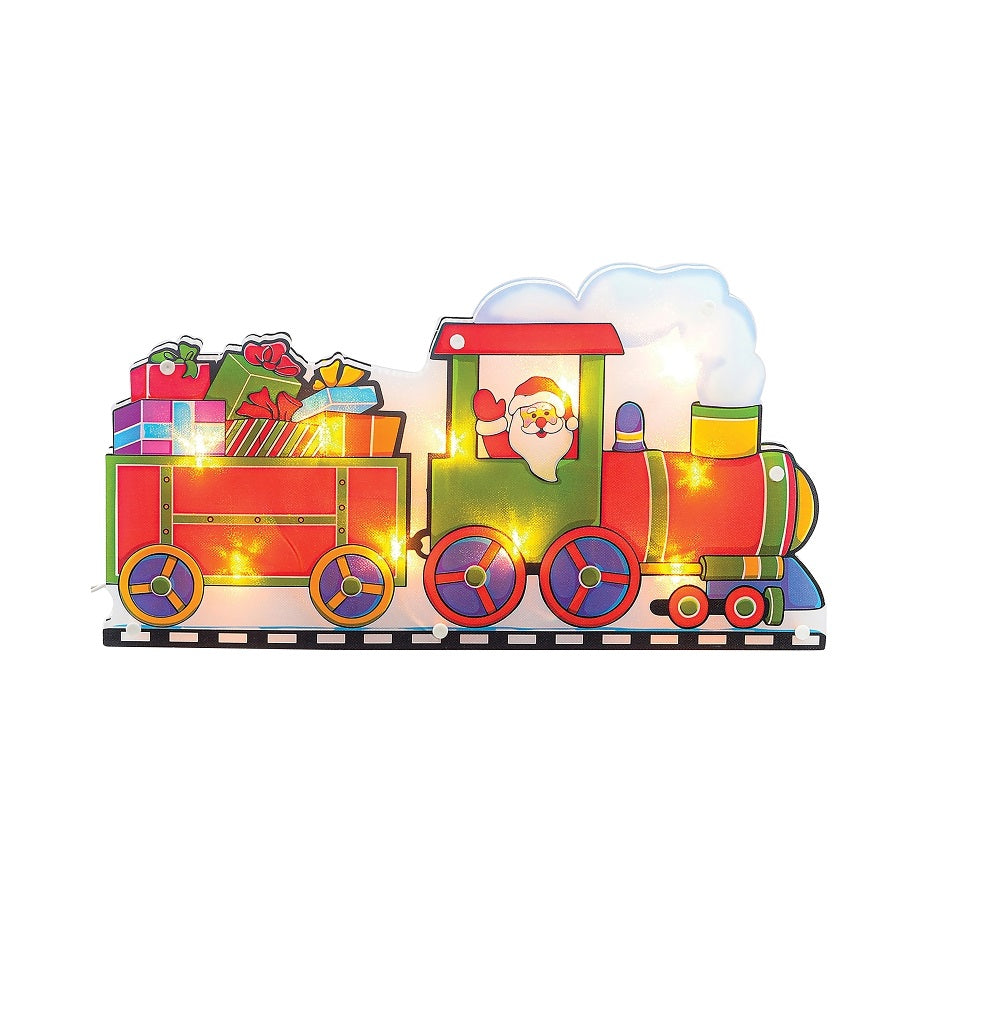 Santas Forest 36831 Santa Train Window Decal, PVC Toolbox Supply