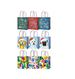 Santas Forest 69830 Small Gift Bag with Handle, Paper, Festive