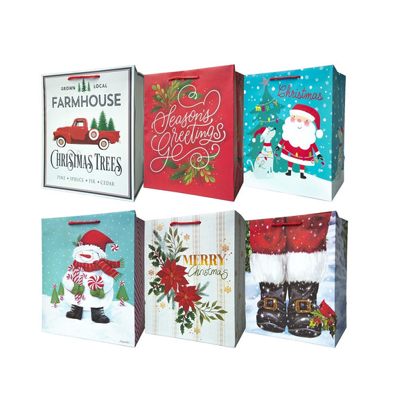 Santas Forest 69806 X-Large Vertical Gift Bag, Paper, Festive