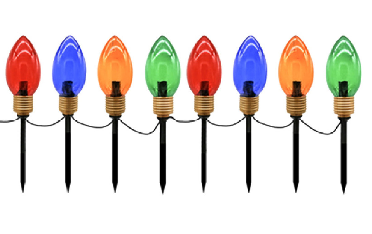 Santas Forest 92601 Yard Decor Stake Light Set, 3-1/2 Inch