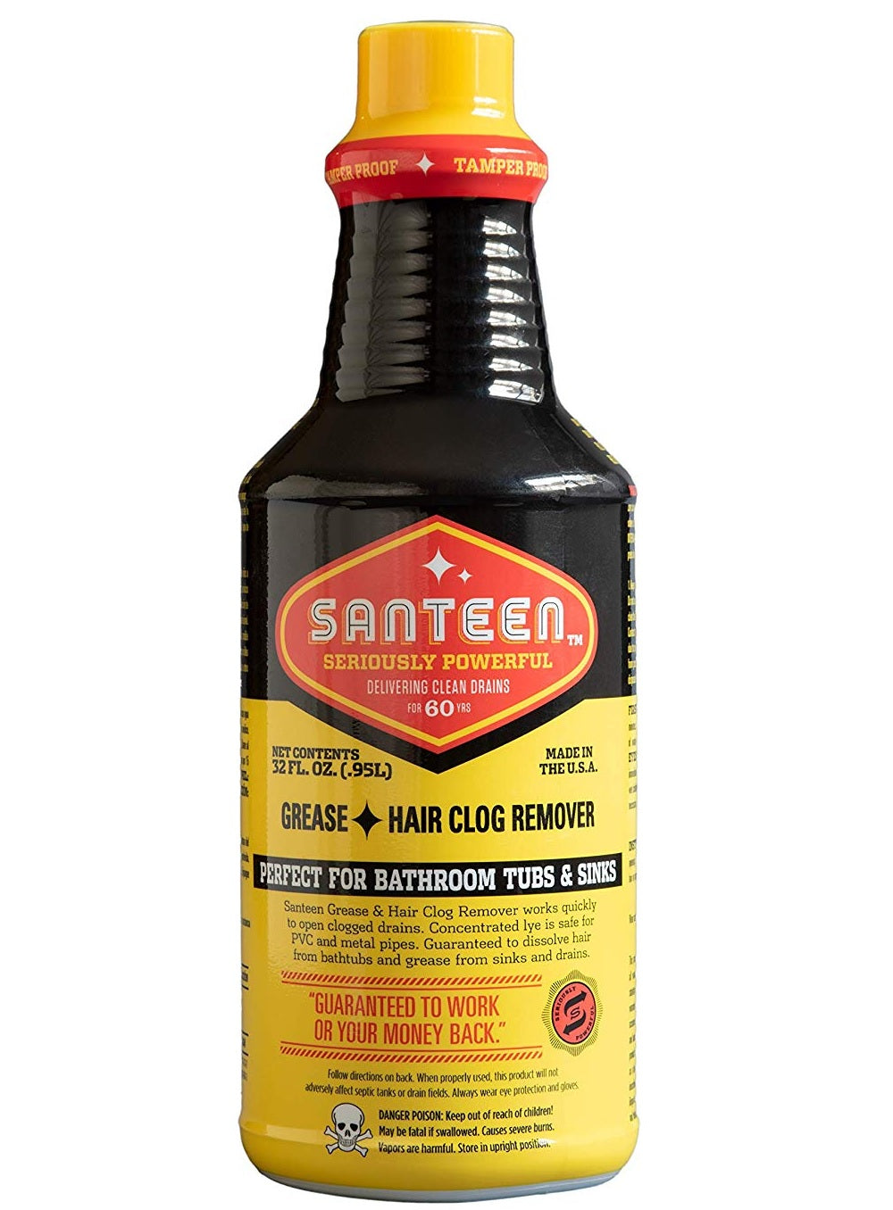Santeen 700-6 Hair & Grease Clog Remover, 32 Oz