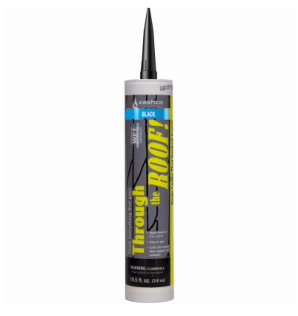 Sashco 14065 Through the Roof Sealant, Black, 10.5 Ounce