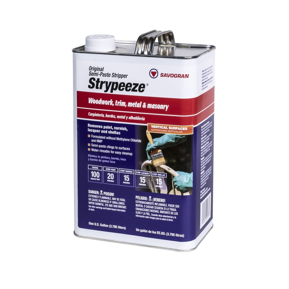 Savogran 01233 Strypeeze Semi-Paste Stripper Paint/Varnish Remover, 1 Gallon
