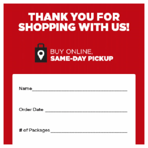 Schiele E-Commerce Order Labels Or Stickers, 4 Inch x 4 Inch