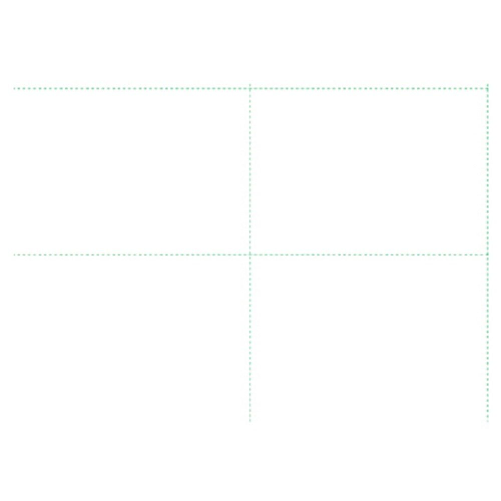 Schiele NEW BLANK 5X3.5 4-UP 4 Up Blank Indoor Sign Stock