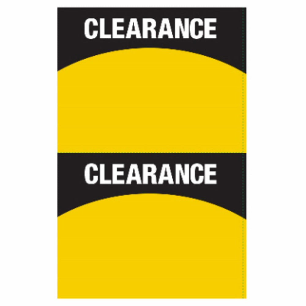 Schiele NEW CLEARANCE 7X5.5 2-UP 2 Up Clearance Indoor Sign Stock