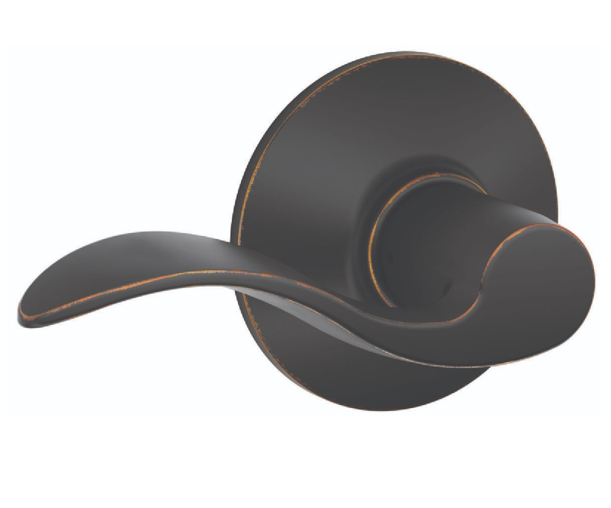 Schlage F10ACC716 Accent Passage Lever, Aged Bronze