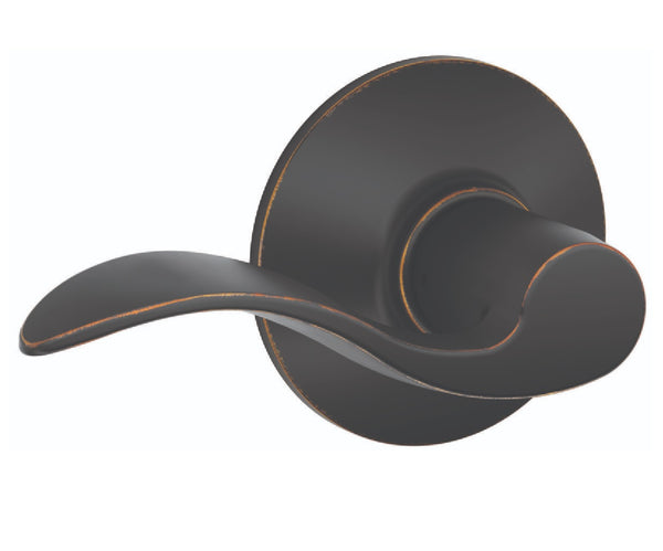Schlage F10ACC716 Accent Passage Lever, Aged Bronze