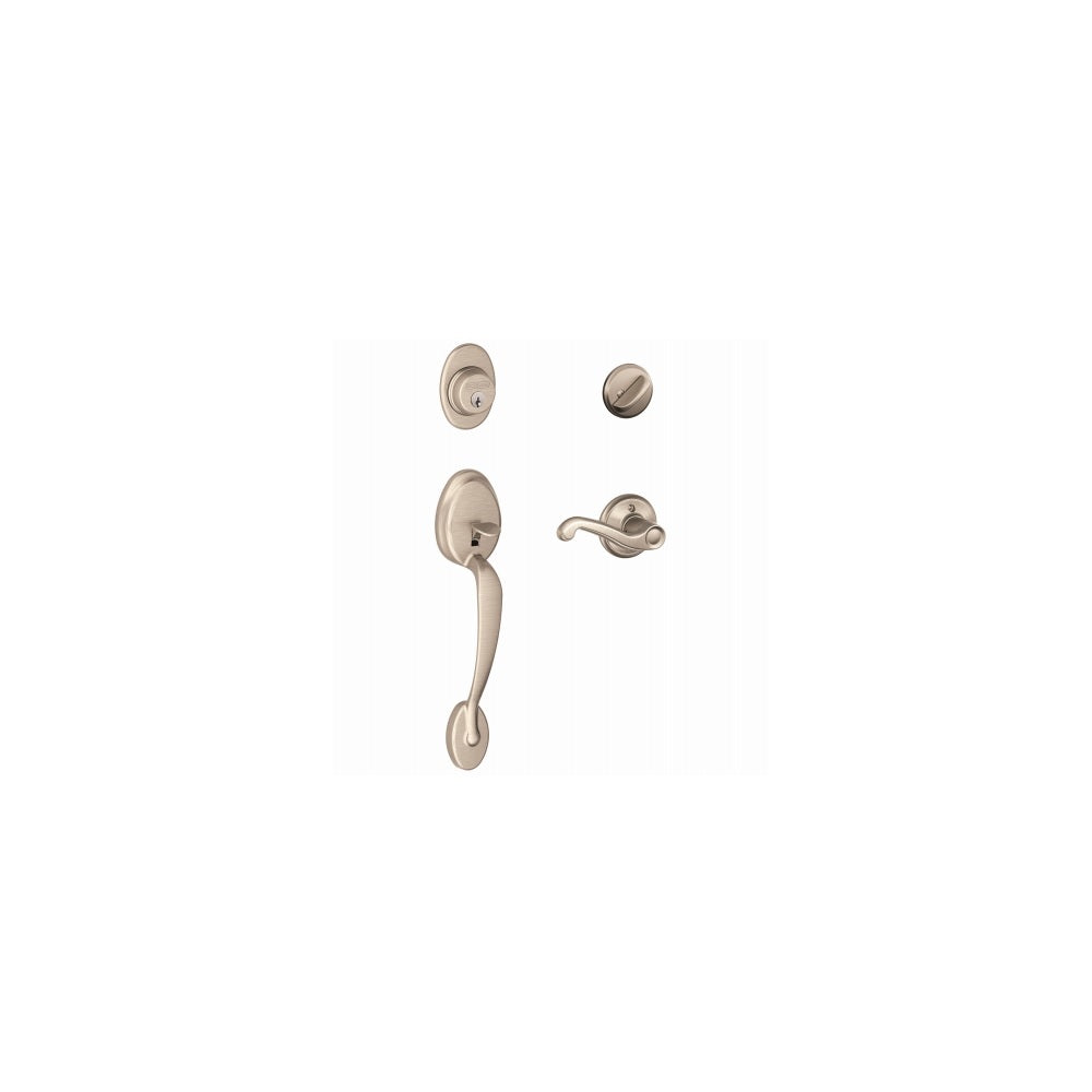 Schlage F60GPLY619FLA Plymouth Handle Set With Flair Lever