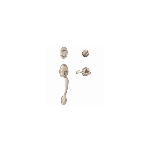 Schlage F60GPLY619FLA Plymouth Handle Set With Flair Lever