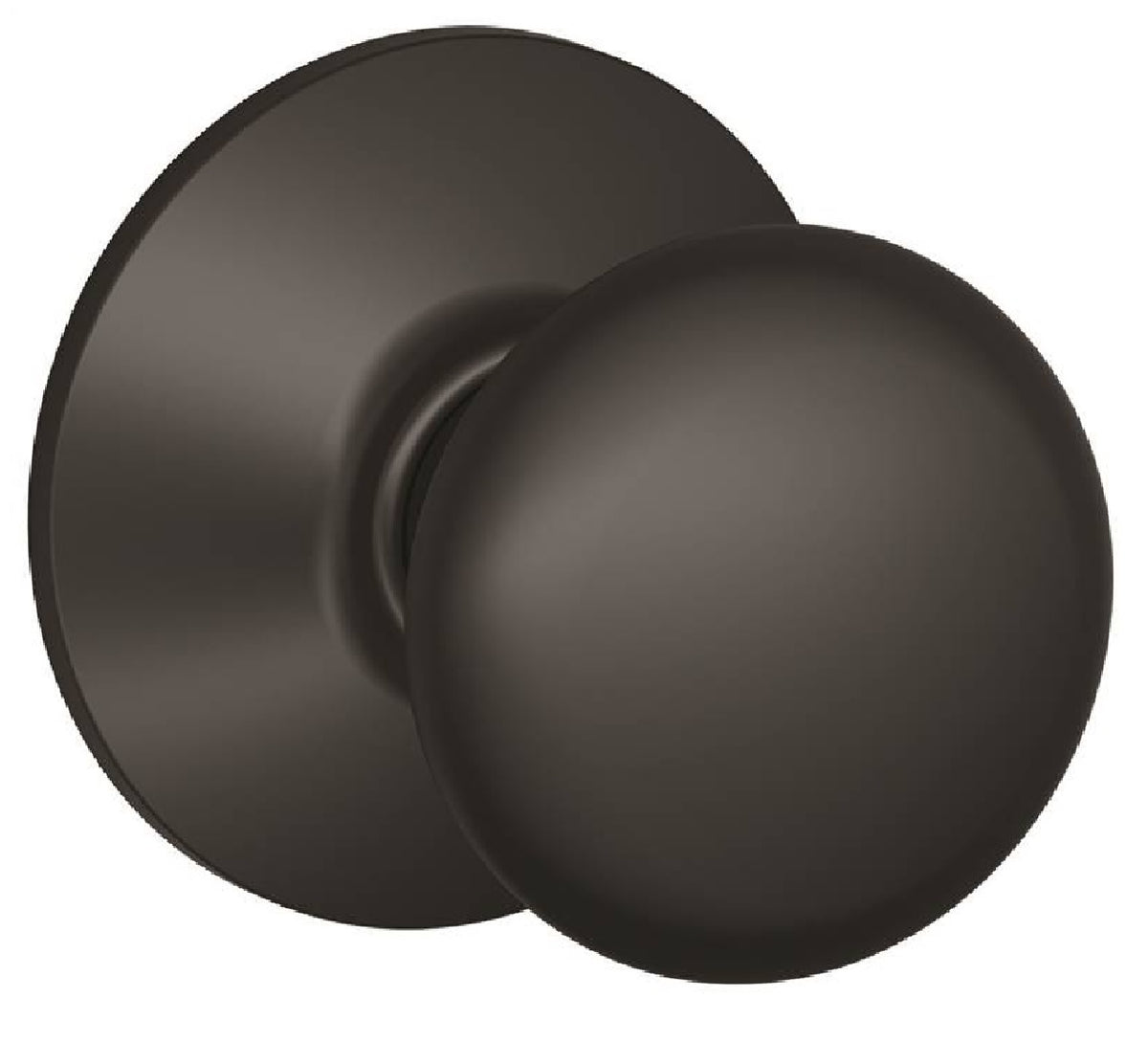 Schlage F10PLY622 Plymouth Hall & Closet Passage Knob, Matte Black
