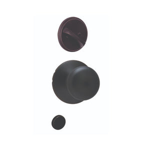Schlage F59PLY622 Plymouth Interior Knob, Matte Black