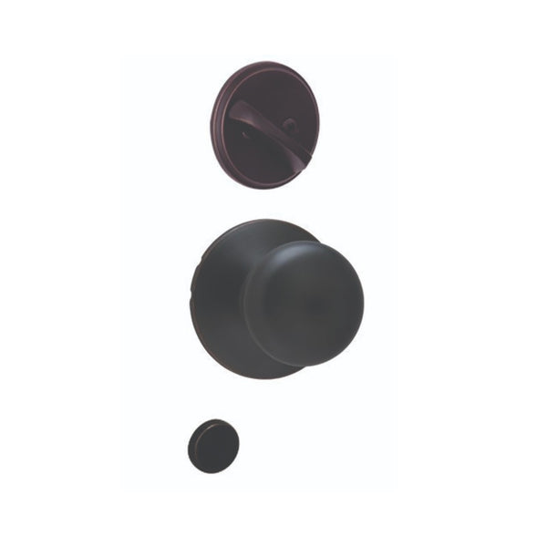 Schlage F59PLY622 Plymouth Interior Knob, Matte Black