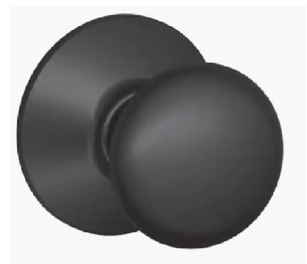 Schlage F10PLY622 Plymouth Passage Door Knob, Matte Black