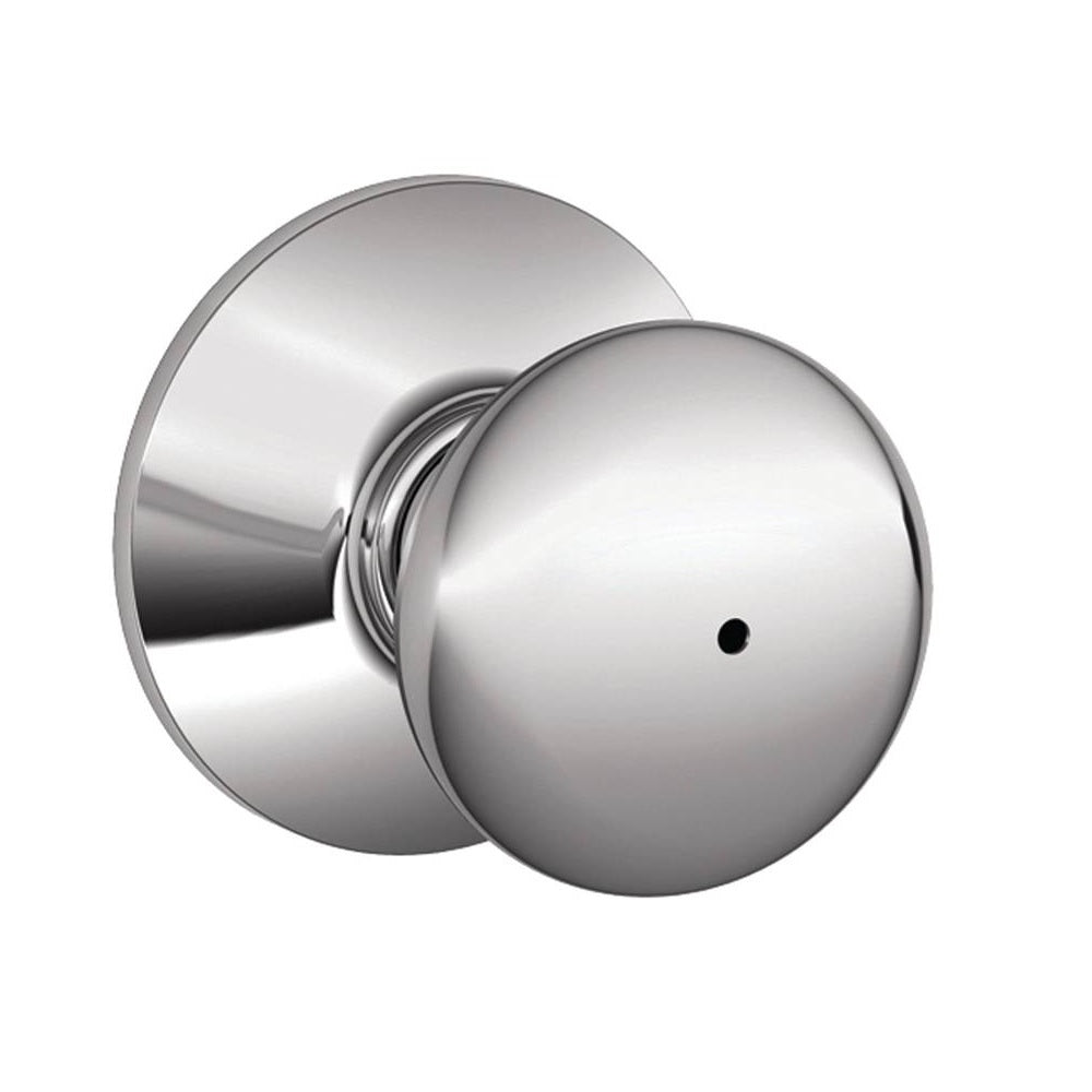 Schlage F40 PLY 625 Plymouth Privacy Knob, Bright Chrome