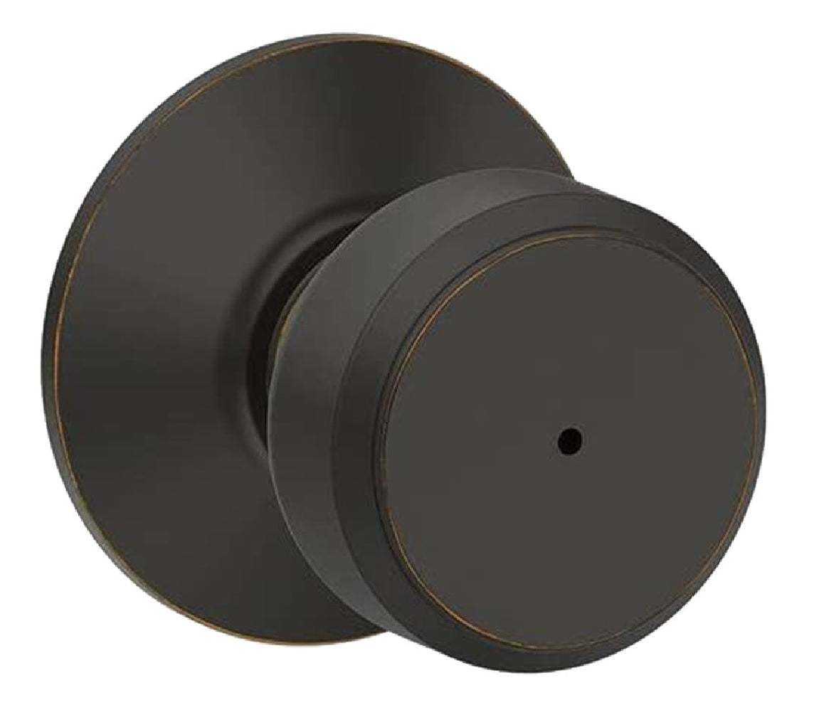 Schlage F40 V BWE 716 Bed & Bath Lock, Aged Bronze