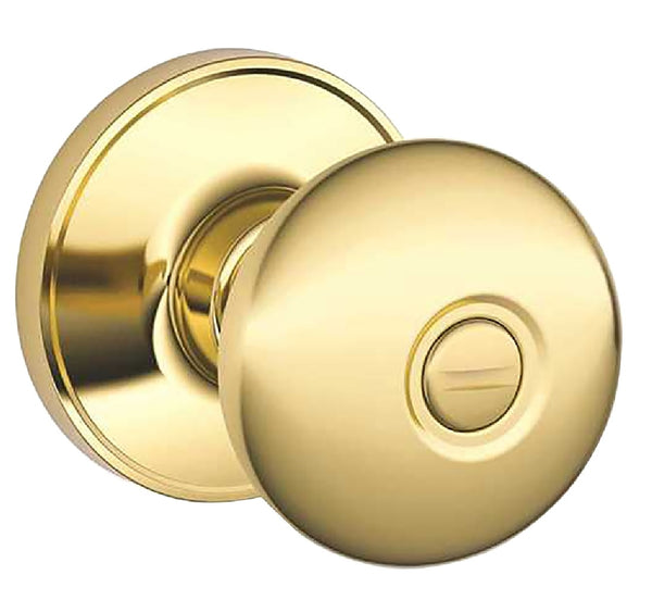 Schlage J40VLAS605 Privacy Door Locks Lever, Zinc, Bright Brass
