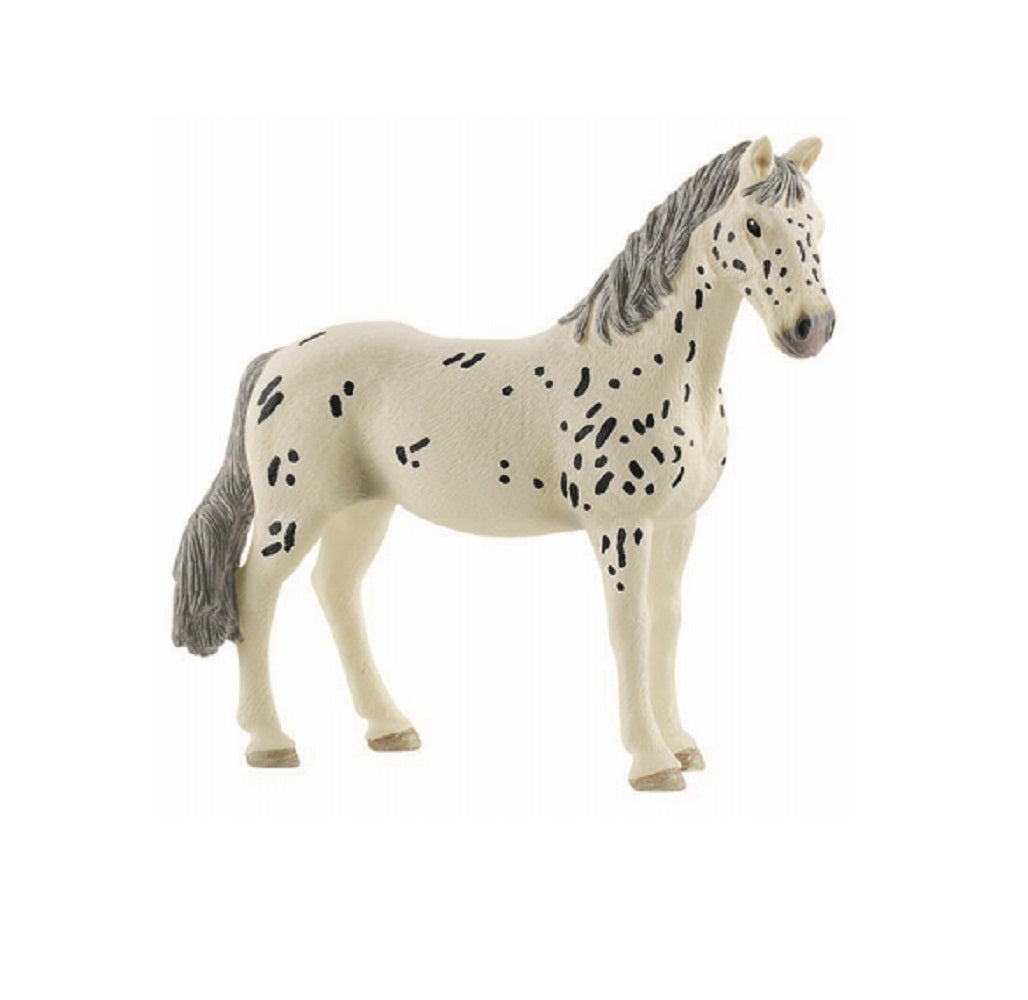 Schleich 13910 Knabstrupper Mare Horse Toy, Black & White
