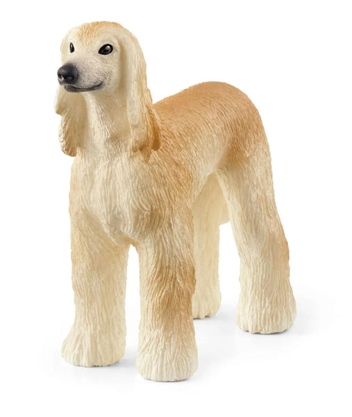 Schleich 13938 Afghan Hound Toy Animal Figurine, Gray & White