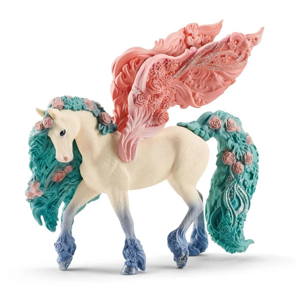 Schleich 70590 Flower Pegasus Toy Animal Figurine, Plastic