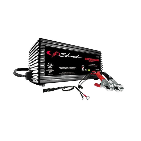 Schumacher SC1355 Automatic Battery Charger/Maintainer, 12 Volts, 1.5 Amps