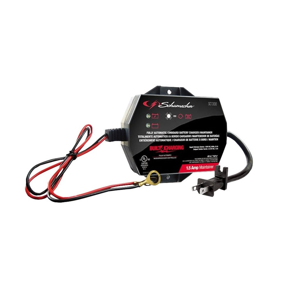 Schumacher SC1300 Battery Maintainer, 120 Volt Input, 6/12 Volt Output