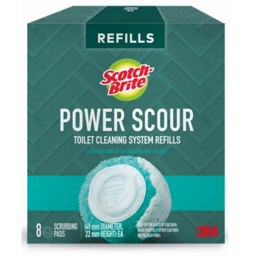 Scotch-Brite 559-PS-RF-6 Power Scour PowerScrub Toilet Refills, Foam