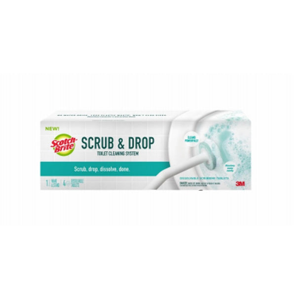 Scotch-Brite 559-SD-SK-4 Scrub & Drop Toilet Bowl Cleaner Kit, Plastic