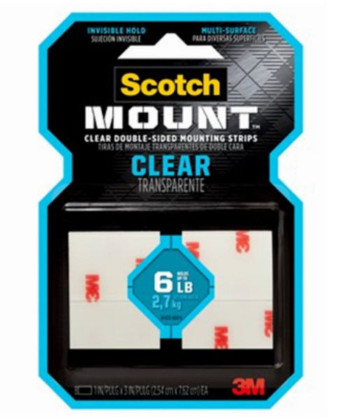 Scotch 410H-ST Mount Double-Sided Mounting Tape, 1 Inch x 3 Inch