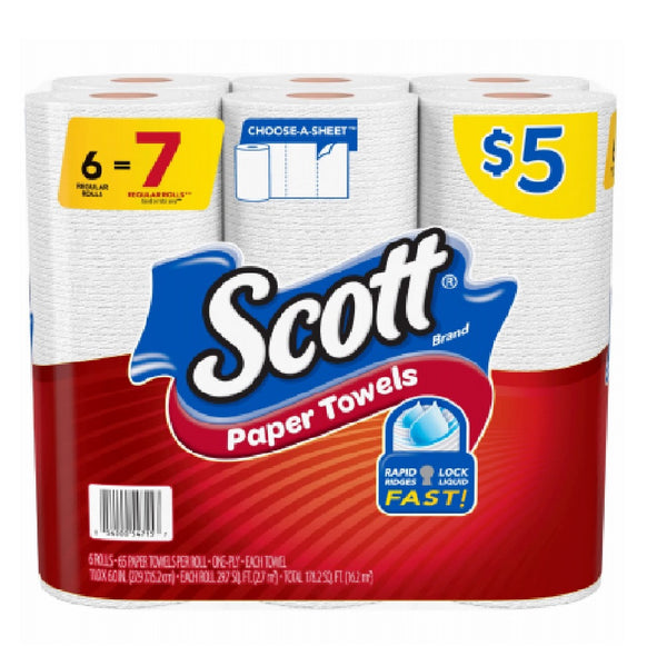 Scott 54715 Choose-a-Sheet Paper Towels, White