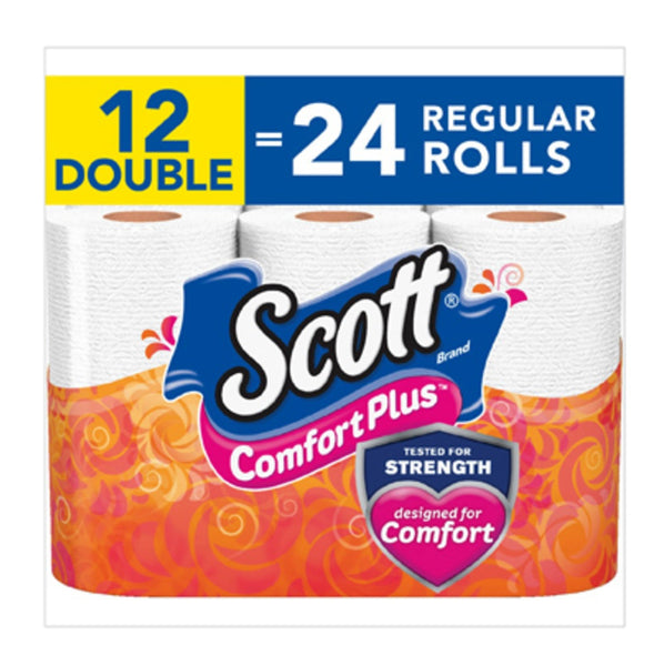 Scott 47618 Comfortplus Bath Tissue, White