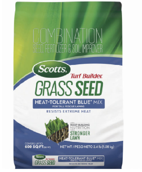 Scotts 18022 Turf Builder Grass Seed Heat-Tolerant Blue Mix For Tall Fescue Lawns, 2.4-Lbs