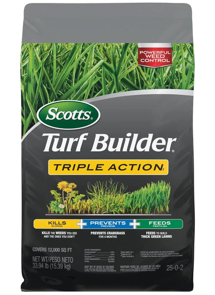 Scotts 26019 Turf Builder Triple Action Lawn Fertilizer, 33.94 Lbs