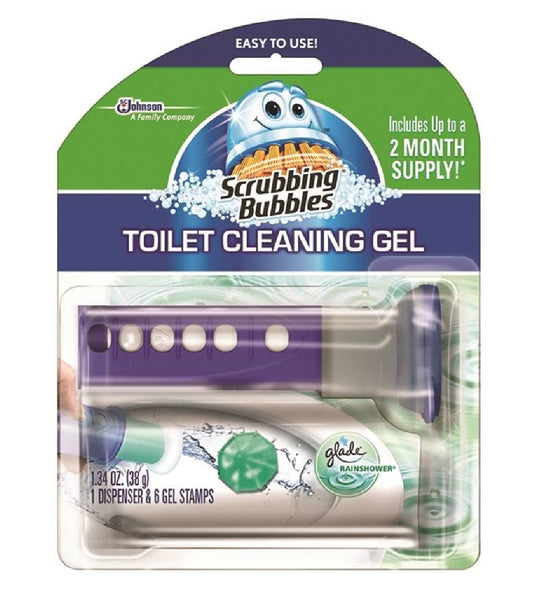 Scrubbling Bubbles 71381 Toilet Cleaning Gel, Rainshower, 1.34 Ounce