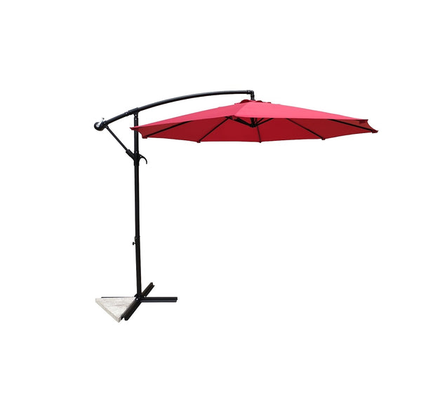 Seasonal Trends UMSC10BKOBD-03 Umbrella and Stand, Red, 10 ft