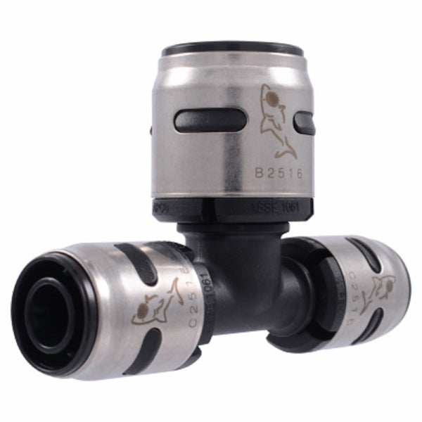 SharkBite K408A Evopex Push To Connect Tee, 1/2" x 1/2" x 3/4"