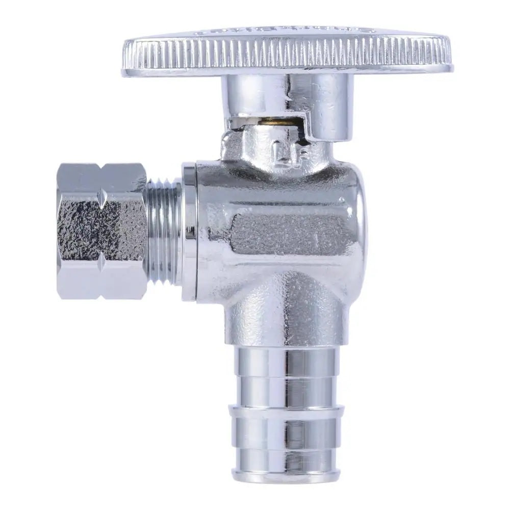 SharkBite UAB23058LFA Compression Angle Stop Valve, 1/2 Inch x 3/8 Inch