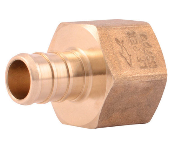 SharkBite UC072LFCP25 PEX Barb Adapter, 1/2 Inch x 1/2 Inch